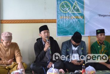 Rekan Ahmad Muhsin saat memberi sambutan pada RAPTA PR IPNU IPPNU Kertosari (BP/Istimewa)