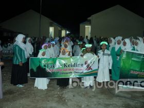 Suasana Takbir Keliling Banom NU se-Sumberejo (BP/Istimewa)