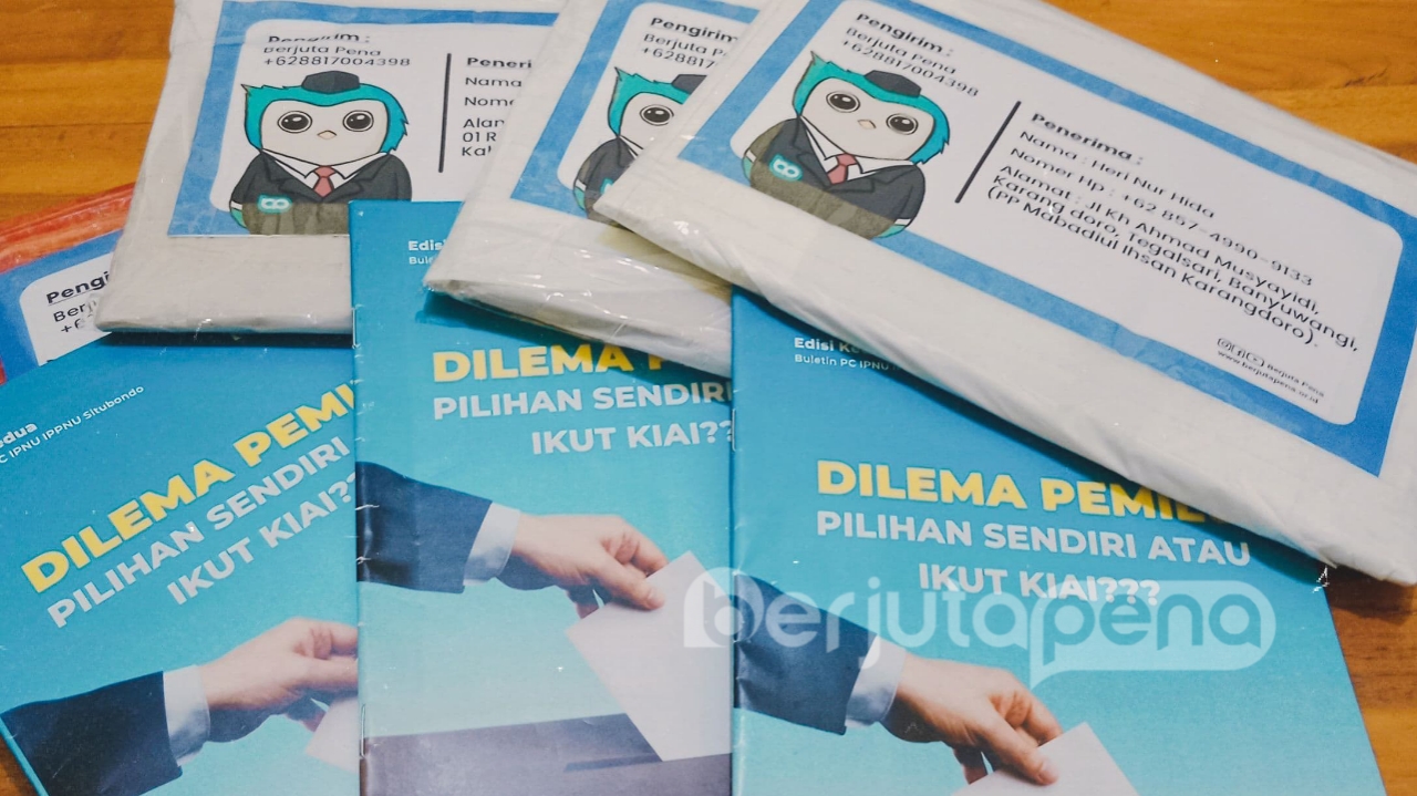 Buletin berjutapena yang siap antar ke pembaca (BP/Robet)