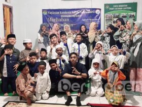 Foto bersama anak yatim Panti Asuhan Lentera Anak Nusantara, Panarukan (BP/Istimewa)