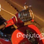 Vespa Rekan Alvian Usai Kecelakaan (BP/Istimewa)