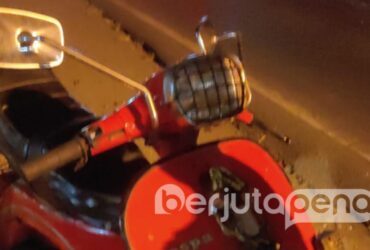 Vespa Rekan Alvian Usai Kecelakaan (BP/Istimewa)